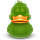 Иконка зелёная утка