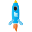 Иконка Твиттер ракета