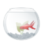 Иконка аквариум с рыбкой
