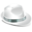 Иконка белая шляпа