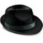 Иконка чёрная шляпа
