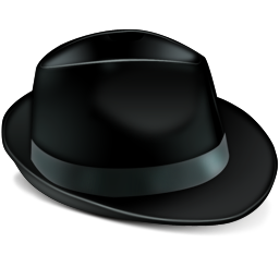 Иконка чёрная шляпа - шляпы, шапка