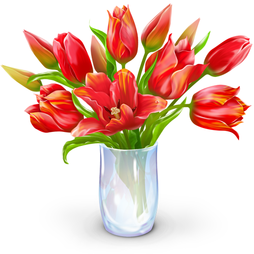 Иконка цветы - цветы, тюльпаны, букет