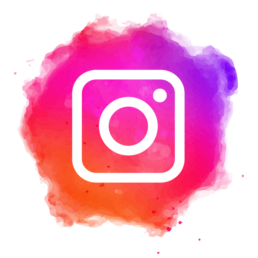 Логотип Instagram в акварельном стиле без фона (PNG) - социальные сети, логотипы, инстаграмм, для презентаций, SMM, instagram