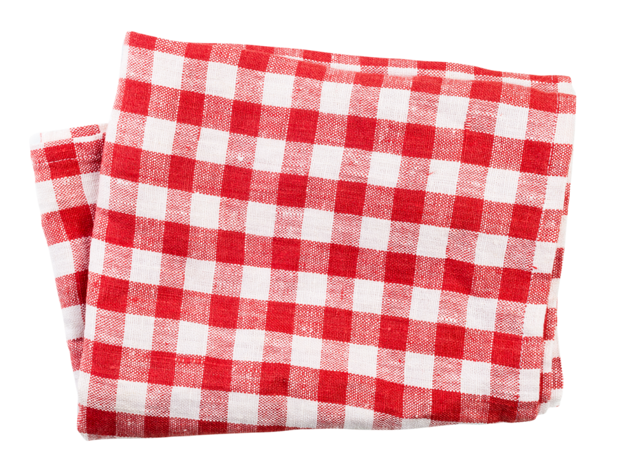 Красная клетчатая салфетка без фона (PNG) - ткань, салфетка, кухня