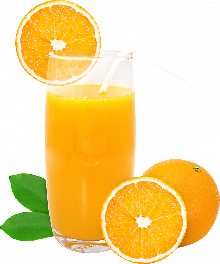 Апельсиновый сок - фрукты, стакан, сок, апельсины