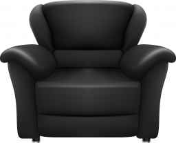Черное кресло - мебель, кресло