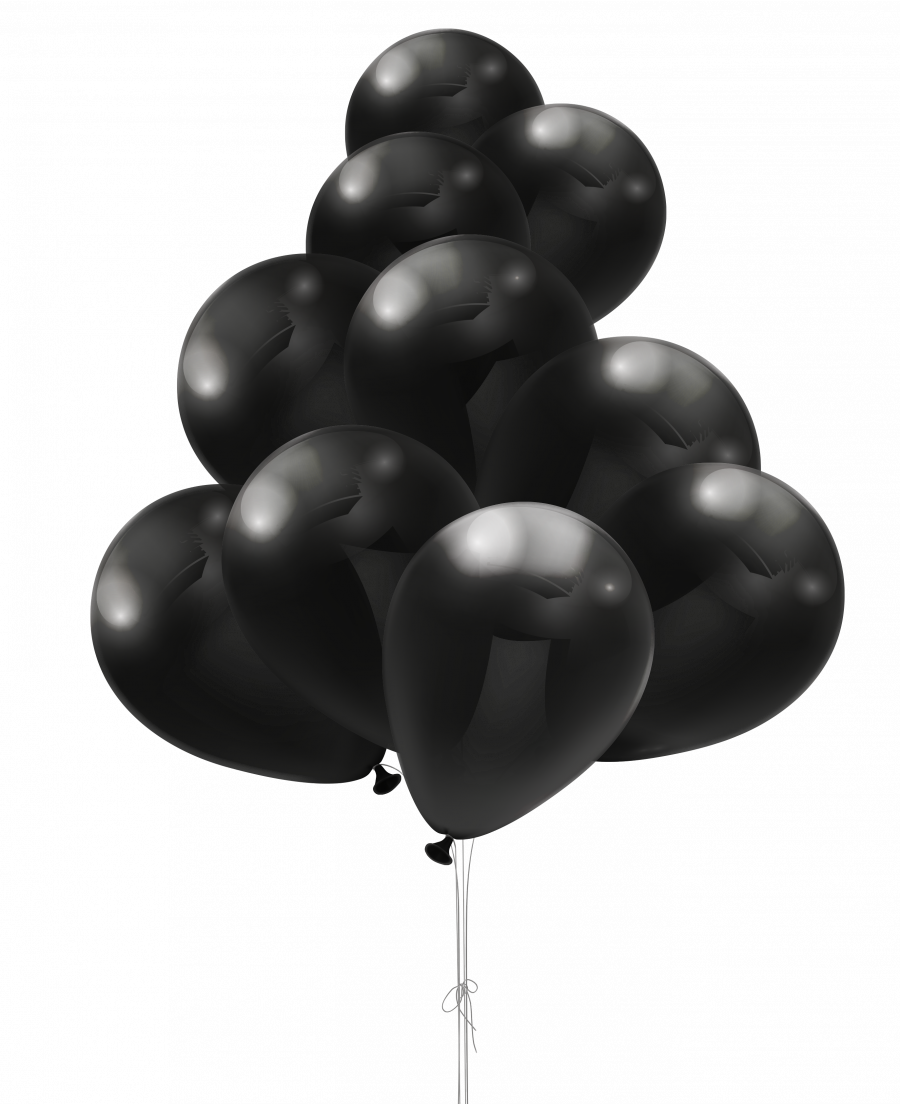 Черные воздушные шарики - шарики, праздники, воздушные шарики