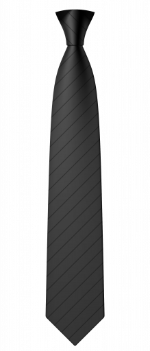 Черный галстук в png (пнг) без фона