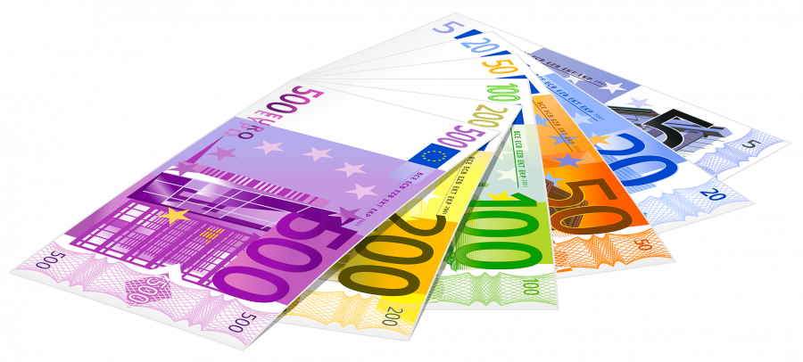 Евро банкноты - финансы, деньги