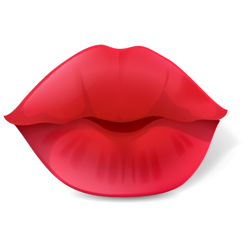 Иконка губы / поцелуй - части тела