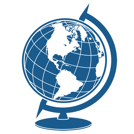 Иконка глобус - карта, земной шар, глобус