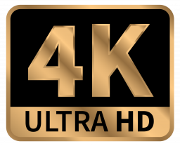 Знак / этикетка 4k ultra hd - этикетка, видео, 4k