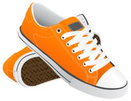 Оранжевые кеды - обувь