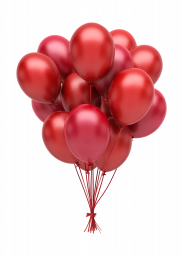 Красные воздушные шары - шарики, праздники, воздушные шарики