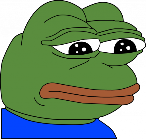 Картинка грустный лягушонок Пепе в png