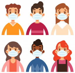 Люди в медицинских масках - медицина, маска, люди, коронавирус