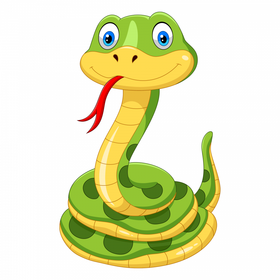 Мультяшная змея - змея