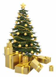 Новогодняя ёлка с подарками - рождество, праздники, подарки, новый год, ёлка
