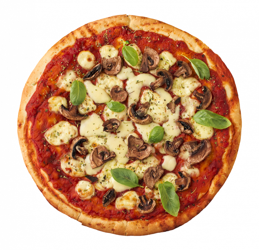 Пицца с грибами - фастфуд, пицца, еда, выпечка