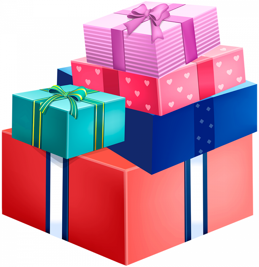 Подарочные коробки png - подарки, коробка, день рождения
