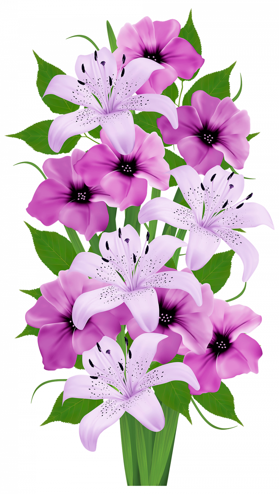 Пурпурный букет - цветы, букет