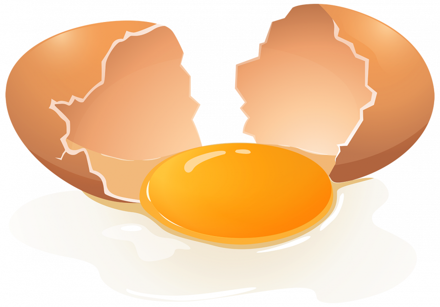 Разбитое яйцо - яйца, кулинария