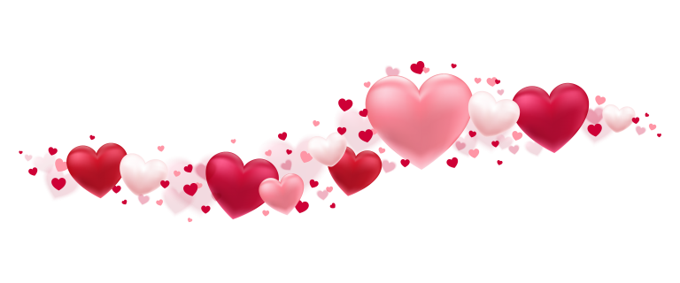 Сердечки в png (пнг) формате без фона