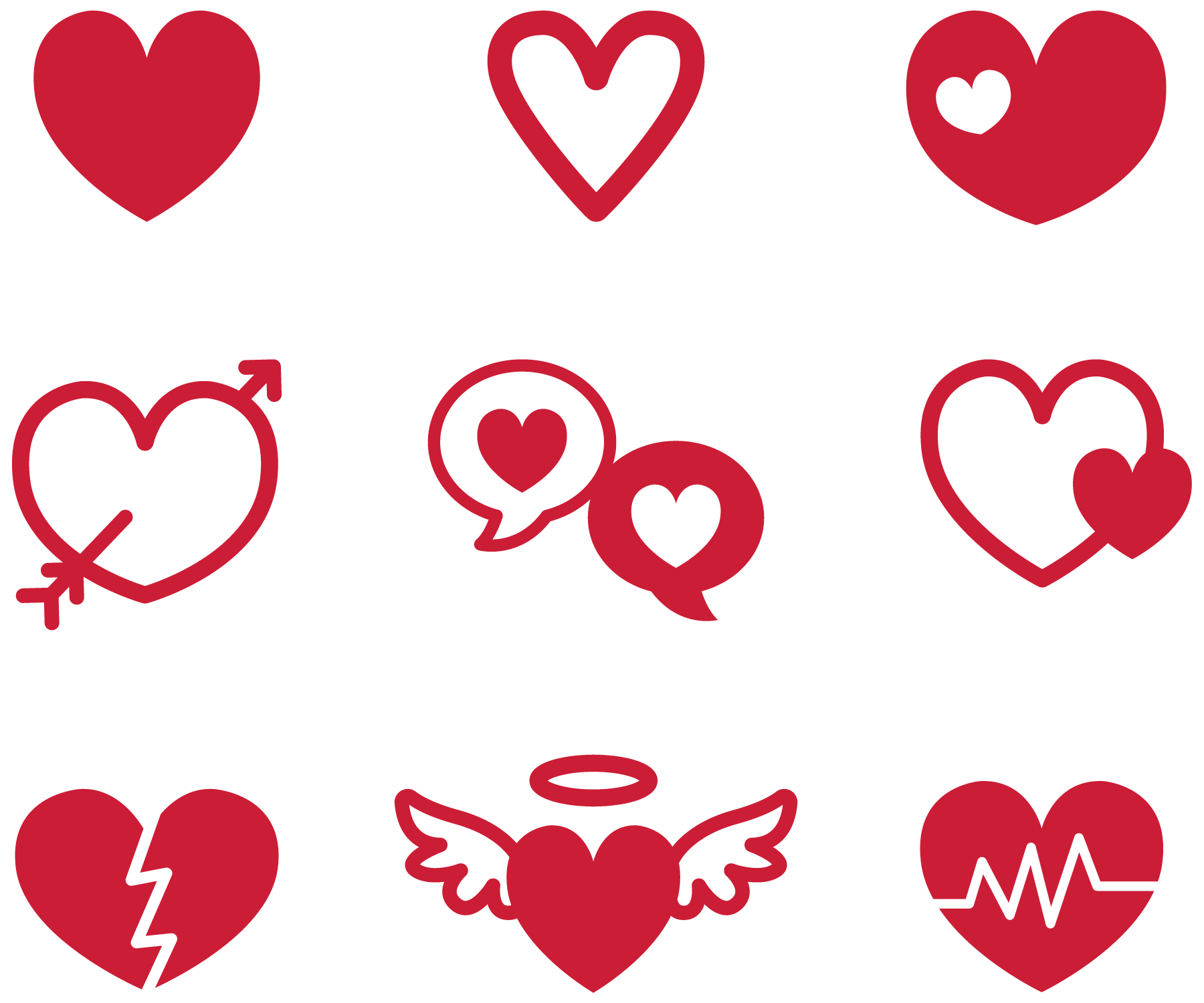 Сердечки - сердце, праздники, любовь, День святого Валентина