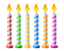 Праздничные свечи PNG