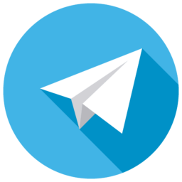 Круглая иконка Telegram - телеграмм, социальные сети, мессенджер, для презентаций, telegram