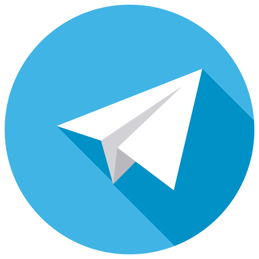 Круглая иконка Telegram - телеграмм, социальные сети, мессенджер, для презентаций, telegram