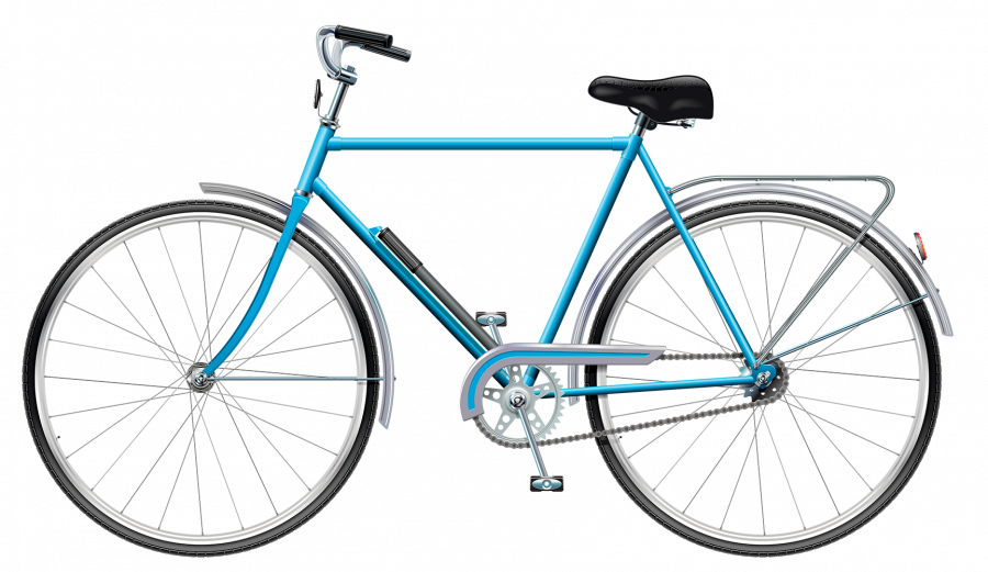Велосипед на прозрачном фоне - транспорт, велосипед