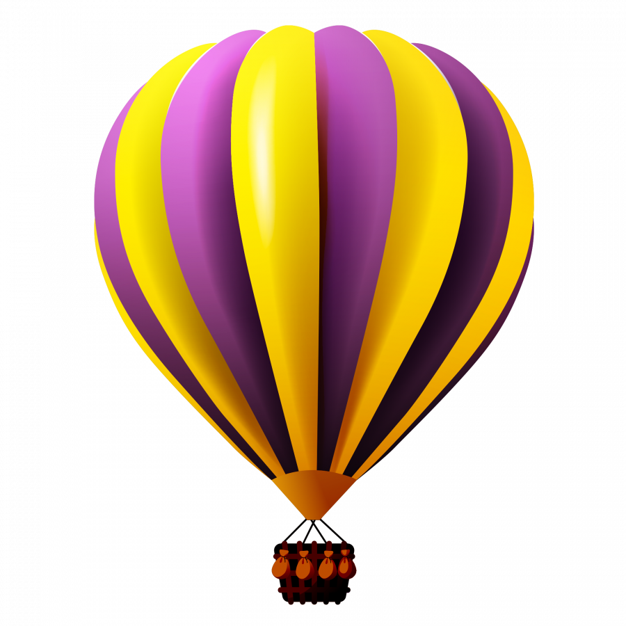 Воздушный шар - для презентаций, воздушный шар